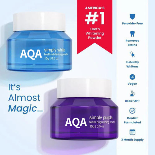Final 3 Hours: 60% OFF🔥 AQA Teeth Whitening & Vegan Powder