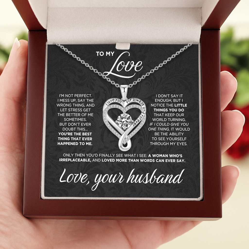⏳ Last Chance – Save 50%! Heart Necklace 🎁 With LED Box