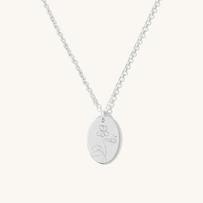 🔥 50% OFF 🌸 Birth Flower Necklace 🎁 Perfect Gift